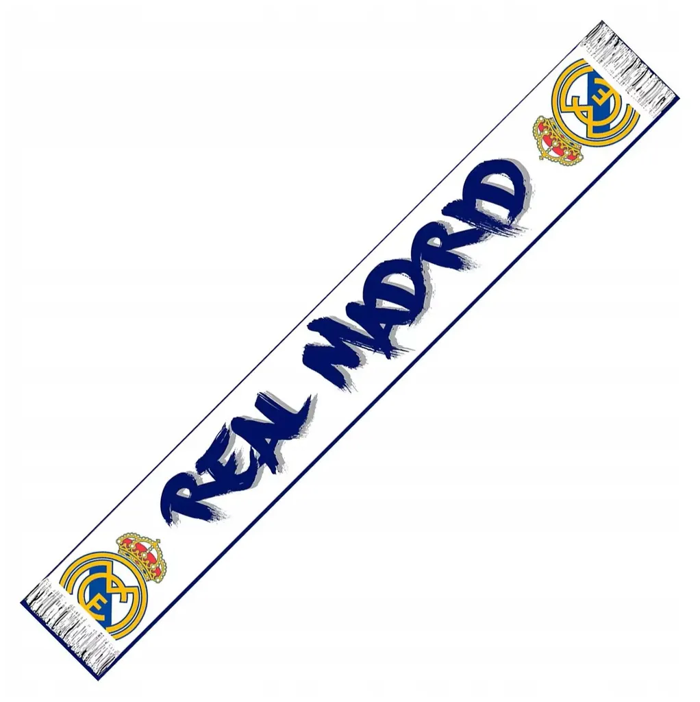 Écharpe Real Madrid en jersey doux PP8352, écharpe multicolore de fan