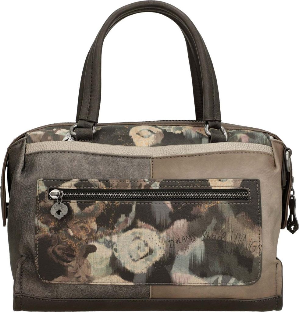 Sac à Main Anekke Bandoulière - Motif Multicolore, Poches Multiples, Réglable