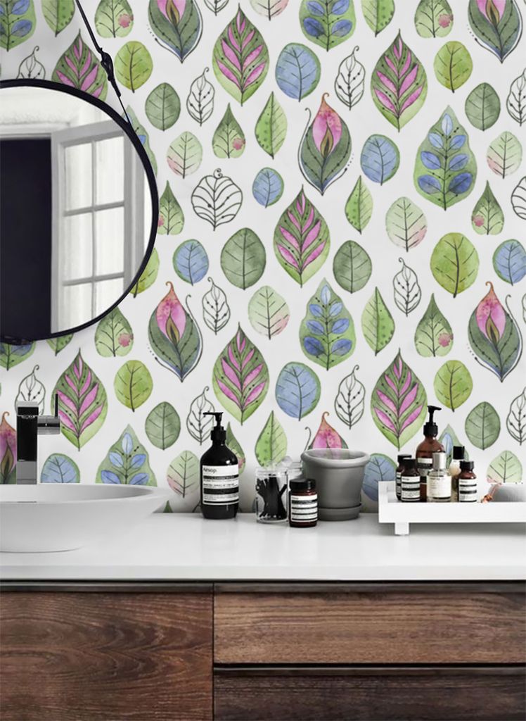 Coloray Fototapete 152x104 cm Vlies-Fototapete - Karikaturblätter