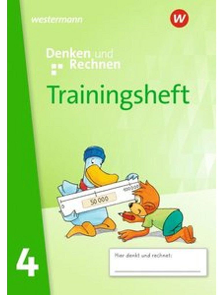Denken und Rechnen - Trainingsheft 4 Zur Ausgabe 2024 Immagine del prodotto 