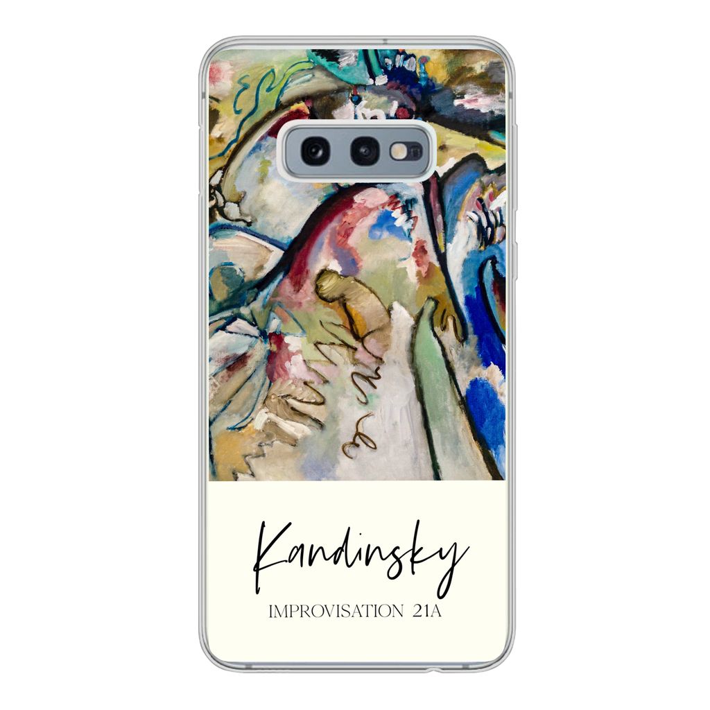 MuchoWow Handyhülle Schutzhülle Hülle für Samsung Galaxy S10e Improvisation 21A - Kandinsky - Alte Meister Silikon Softcase Handy Hülle - Handy
