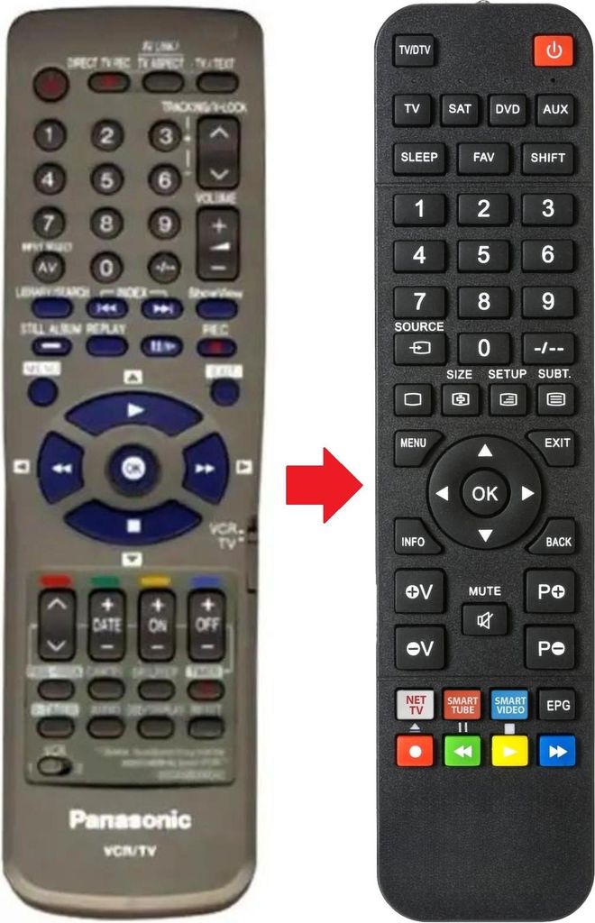 Fernbedienung passend für PANASONIC N2QAKB000040