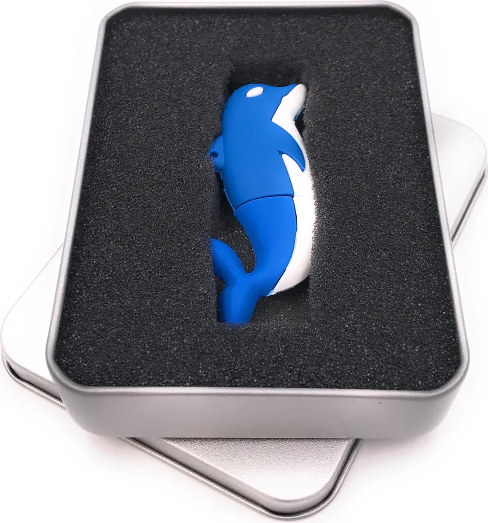 Delfino USB 32GB Onwomania - Pen Drive Regalo Originale in Alluminio