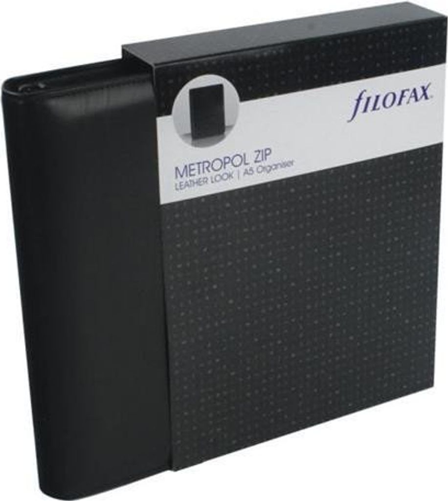 Filofax Metropol zipper hole punch A5 - noir Image du produit 