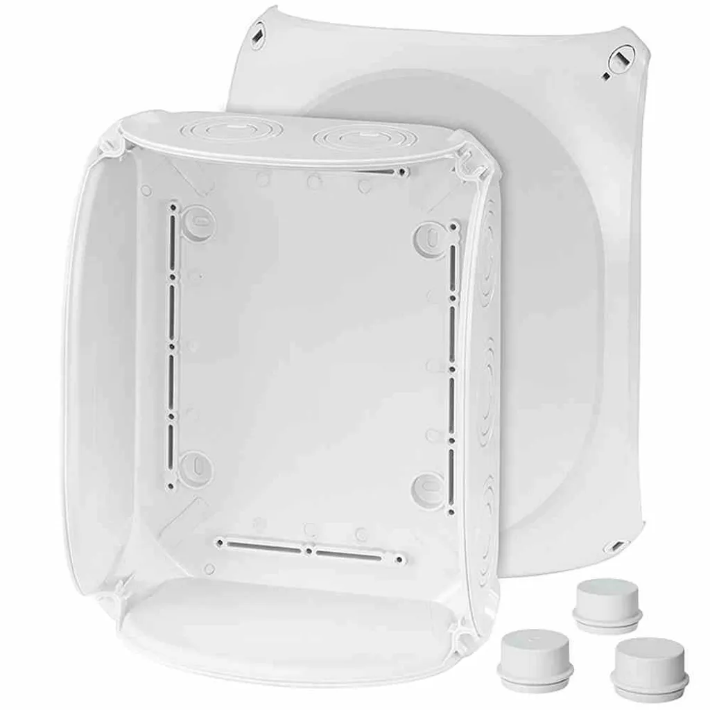 Boîte électrique Hensel IP44 255x205mm grand format pour câblage industriel