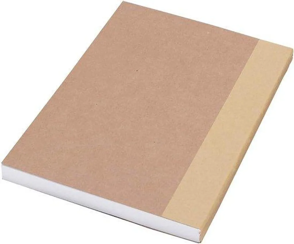 Journal de bord en cuir A5 marron souple et léger pour prise de notes