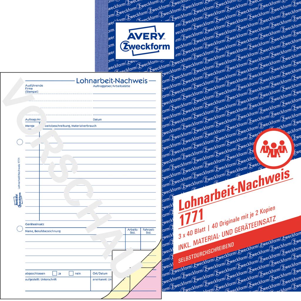 Avery 1771, Różowy, Biały, Żółty, A5, 148 mm, 210 mm, 120 Zdjęcie produktu 