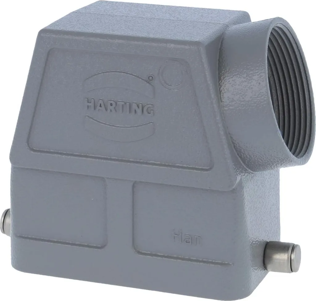 Boîtier Harting Han 10B haut sortie latérale PG29 protection IP65 gris