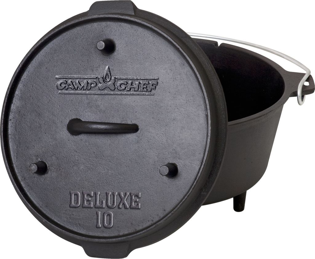 Camp Chef Deluxe Dutch Oven Set Schmortopf aus Gusseisen Grill BBQ Outdoor : 'CC-DO10'