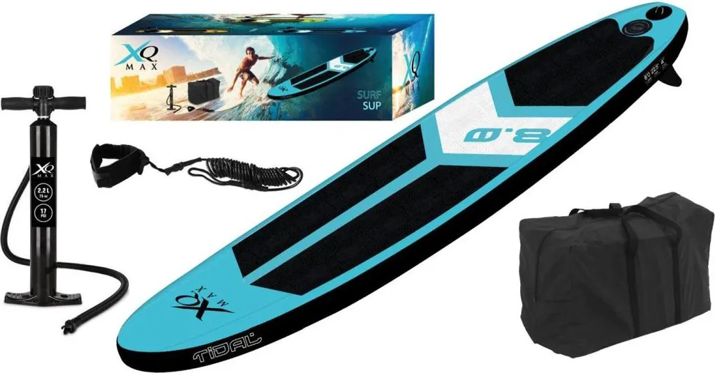 Planche de surf d'initiation XQ Max 245 cm - Idéal pour vos vacances