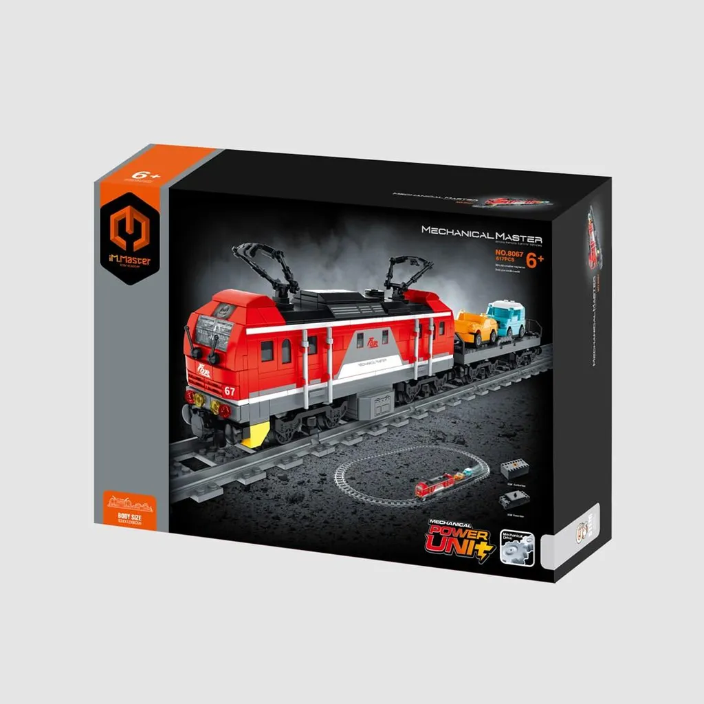 Train Électrique Télécommandé à Construire en Briques pour Enfant