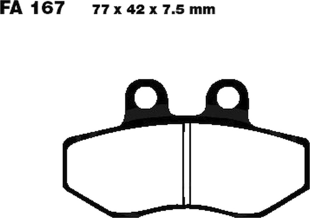 Bremsbeläge Vorderrad für Cagiva Mito 50 Baujahr 1998-1999 Bremsklotz von EBC - Neu