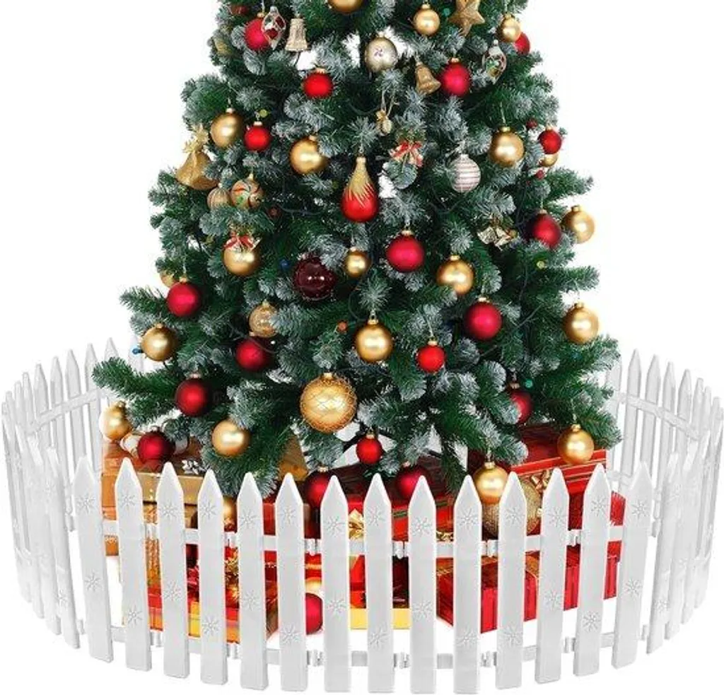 Piquet décoratif Hek en bois blanc - Bordure miniature 10x30 cm durable