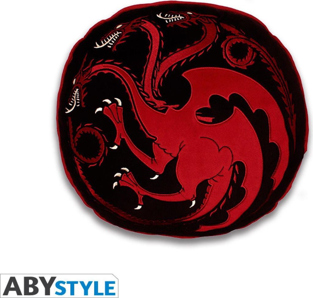 Game Of Thrones - House Targaryen Deko Kissen rund Produktbild 