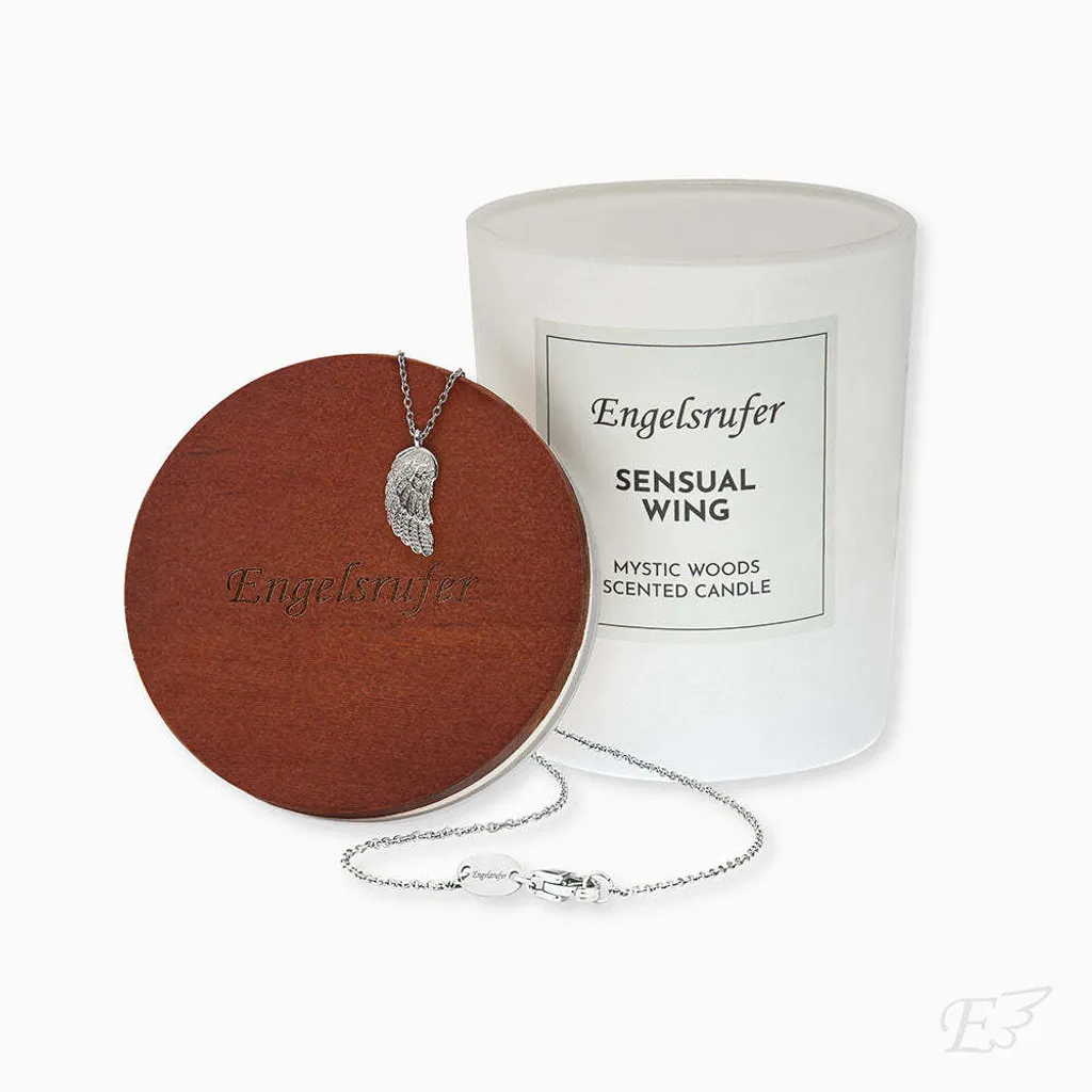 Bougie Parfumée Surprise avec Bijou Ailes d'ange pour Décoration Maison