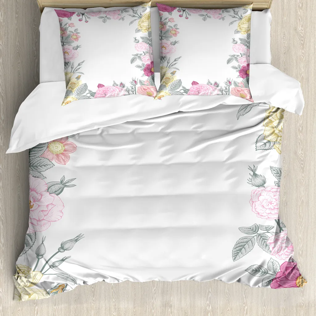Copripiumino 200x200 Multicolore Shabby Flora Vintage ABAKUHAUS