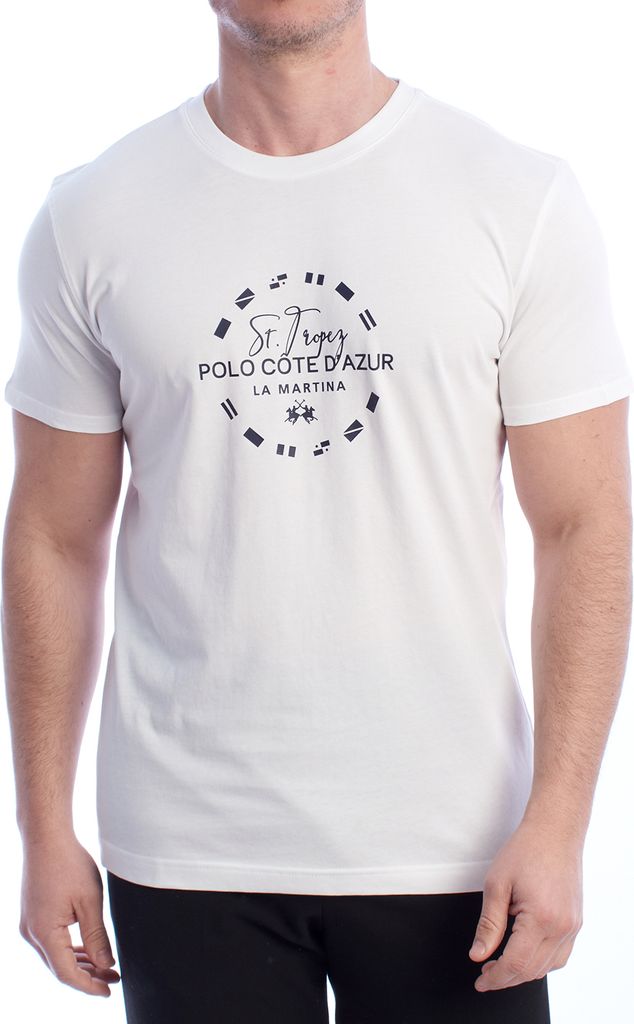 La Martina Kurzarm-T-Shirt mit normaler Passform YMR321-JS206 Herren