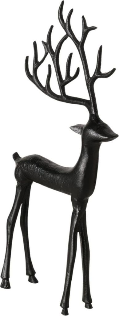 Boltze Gruppe Rupert Figur Hirsch schwarz 38cm (1 Stück)