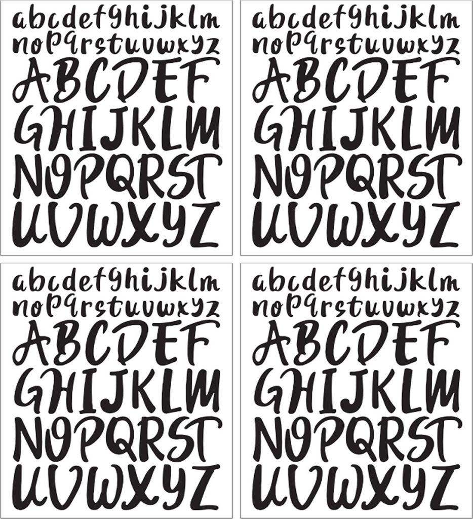 Großbuchstaben-Aufkleber, 2,5 cm, 5 cm, selbstklebende Buchstaben, zum Aufkleben, für Sammelalben, wasserdichte Vinyl-Alphabet-Aufkleber zum Bast...