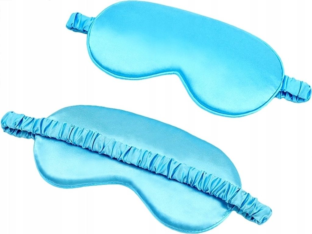 OPASKA NA OCZY SPANIA Premium SATYNOWA Nocna BLUE Zdjęcie produktu 