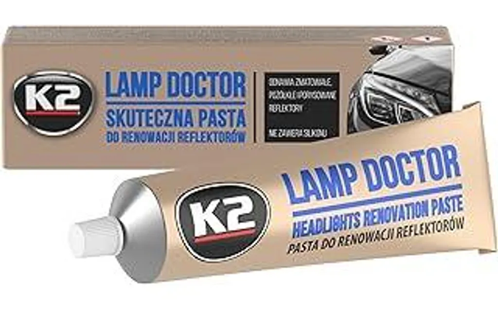 K2 Lamp Doctor 60g: Soluzione Facile per Fari Auto Ingialliti e Opachi