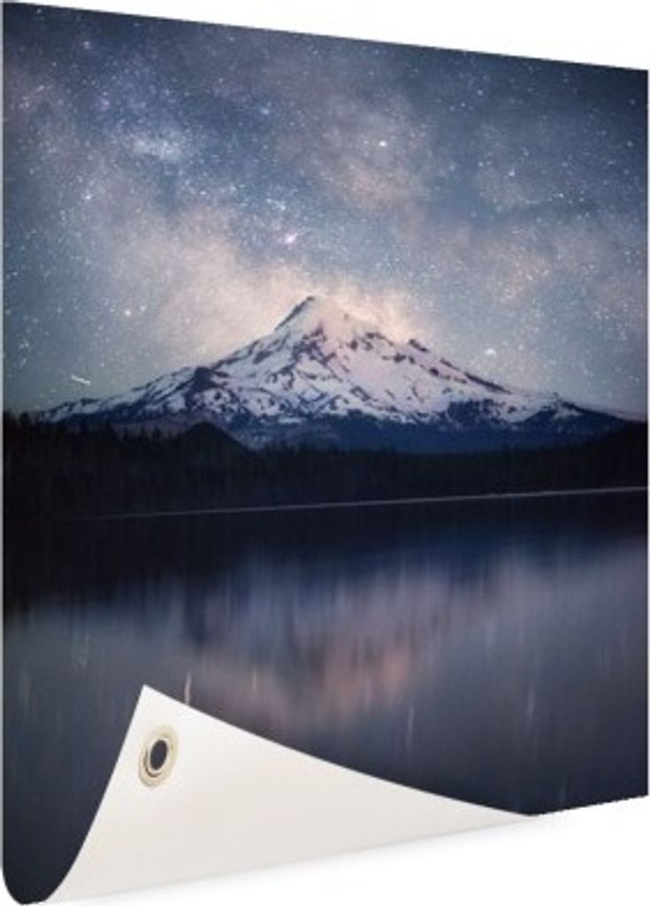 MuchoWow 90x120 cm Outdoor-Poster Gartendeko Sichtschutz Garten Poster für den Garten Mount Hood Nordamerika