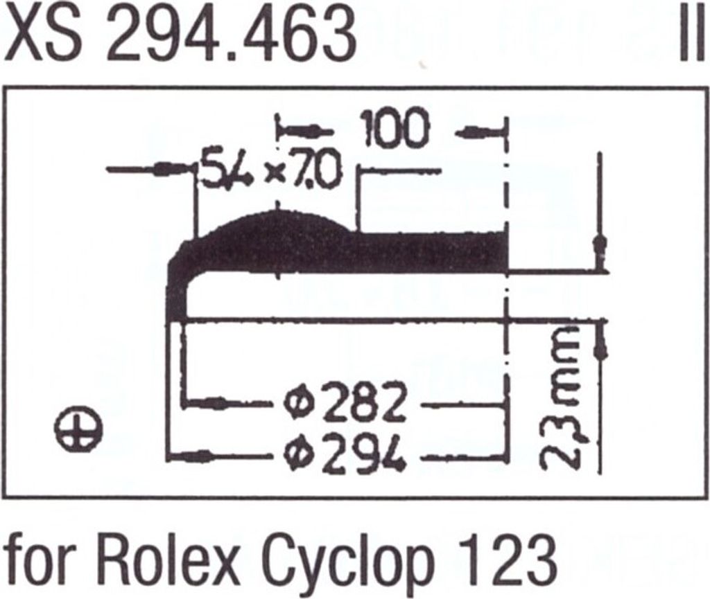 ULTRA D Glas XS 294.463 Stülpglas mit Lupe Kunststoff
