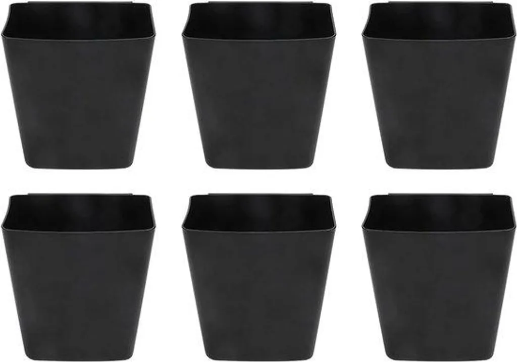 Support de gobelet noir en lot de 6 pièces pour boissons et canettes standard