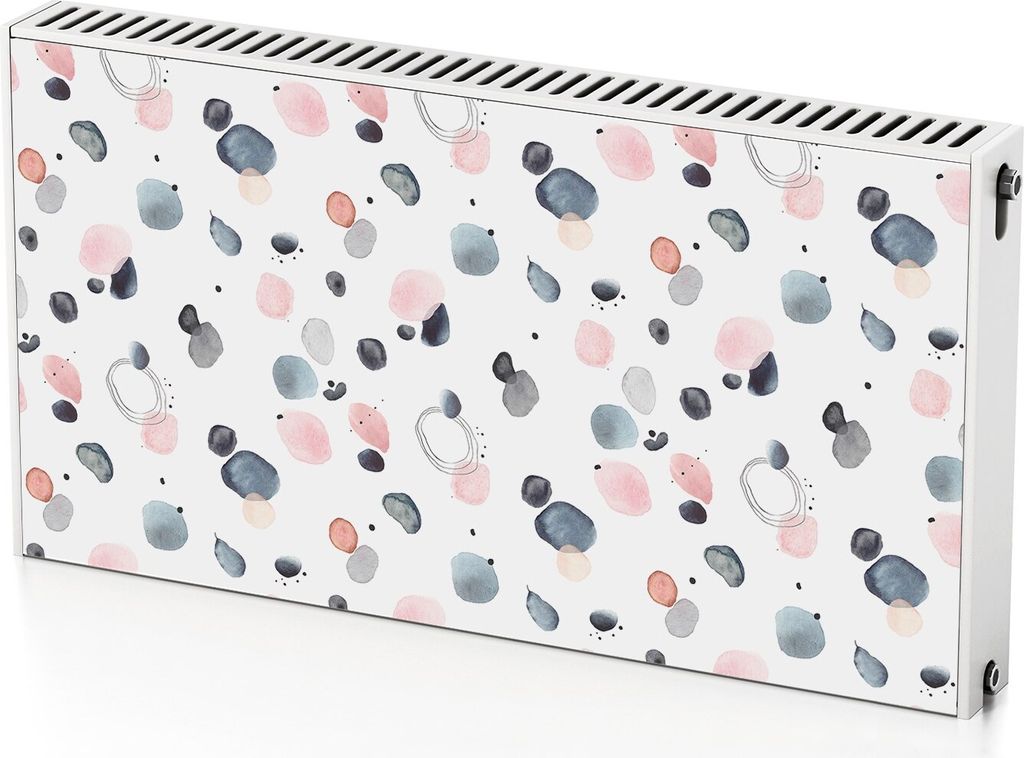 Bunte Punkte – Magnetische Heizkörperabdeckung – 110x60 cm – Magnet Heizkörperabdeckung – 3D Würfel – Heizkörperverkleidung – Magne...