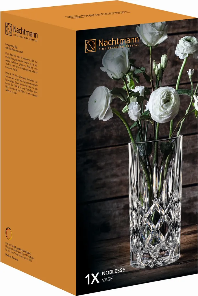 Vase Centre de Table Cristal 28 cm pour Mariage et Décoration de Fête