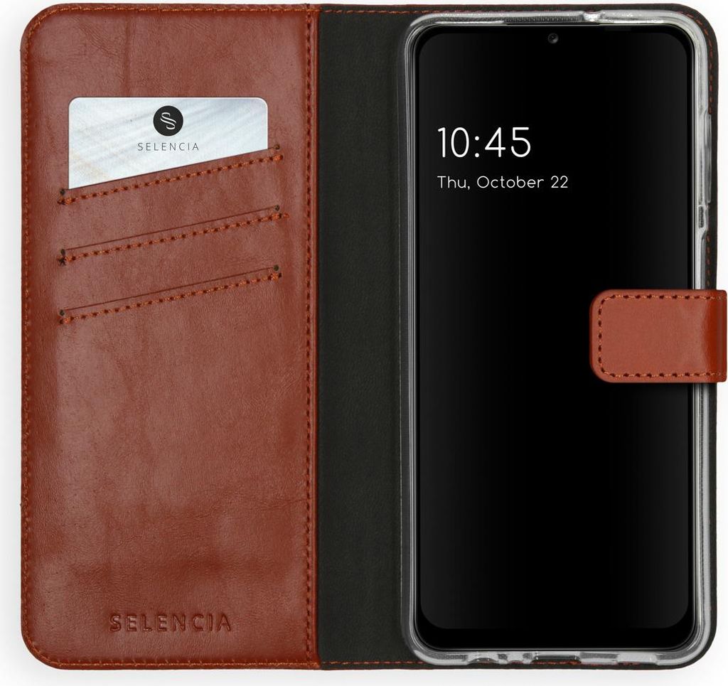 Selencia Etui ze skóry naturalnej na Samsung Galaxy A12 - Zdjęcie produktu 