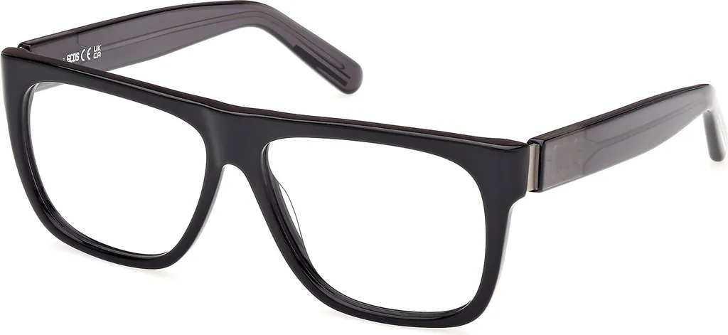 Monture de lunettes GCDS GD5031 noir brillant taille 55 style urbain