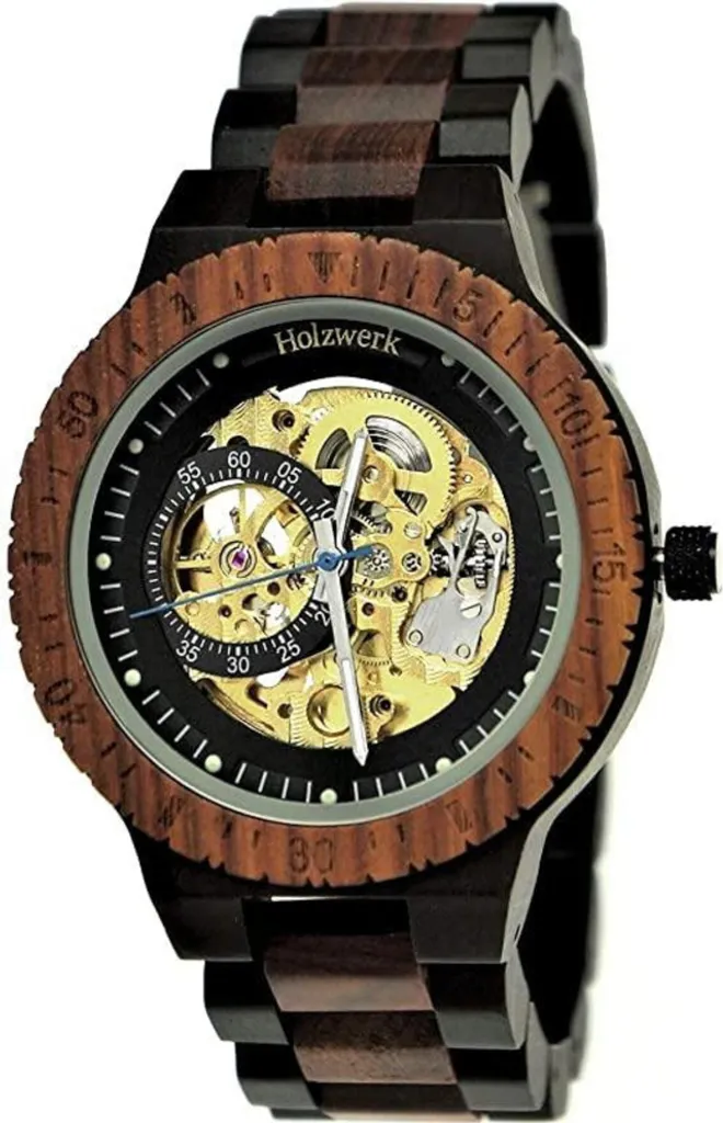 Montre automatique Holzwerk DASSEL : fini les piles, le style durable