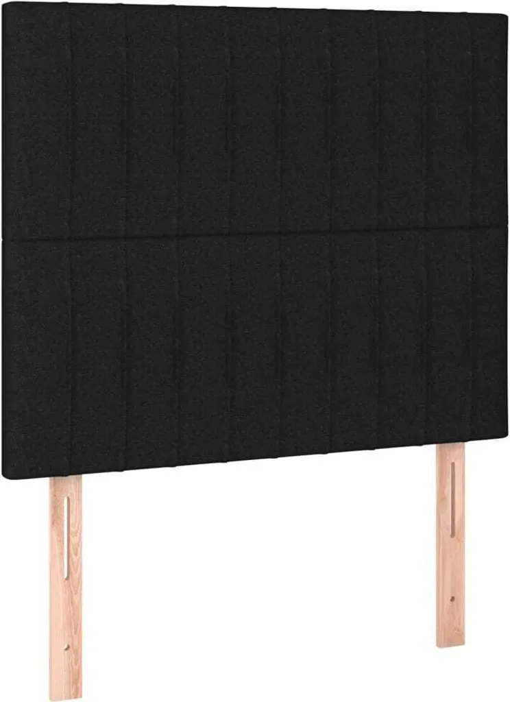 Testiera Imbottita SYFAX™ Nera 100 cm Tessuto Poliestere Alta Qualità