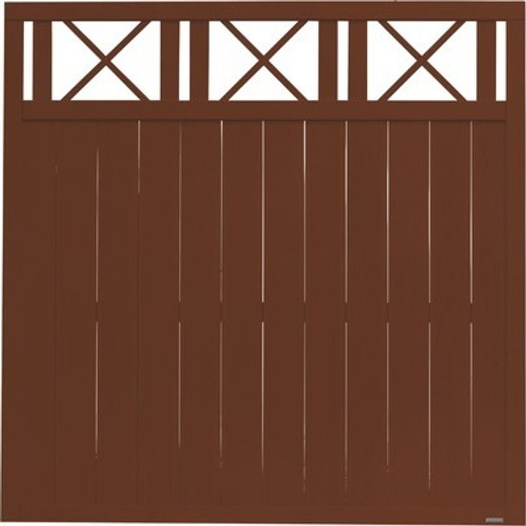 Zaun Hauptelement Konsta Provence 180 x 180 cm braun