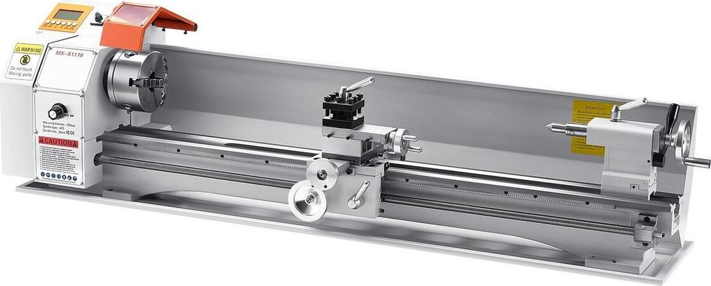 Metal Lathe Machine 8.7 x 39 in Bench Power Metal Lathe Automatic Feed