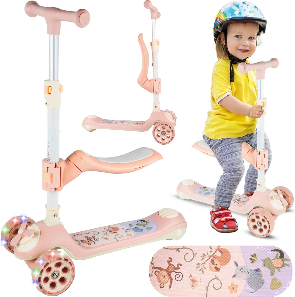 Trottinette de ville pour enfant Malplay avec siège et guidon réglable