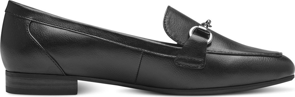 MARCO TOZZI Damen Slipper Loafer elegant Zierspange 2-24213-41, Größe:39 EU, Farbe:Schwarz