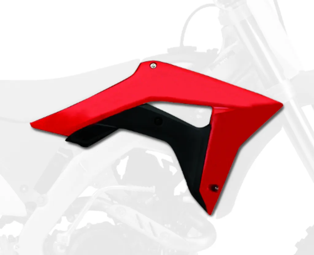 Spoiler de radiateur Polisport rouge noir pour Honda CRF 450 R RX 2017