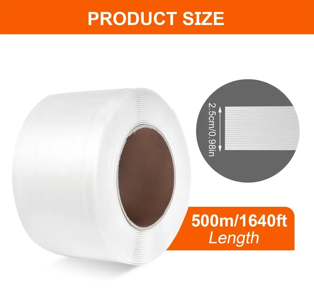 Évitez la casse avec ce ruban de cerclage PET 25mm haute ténacité