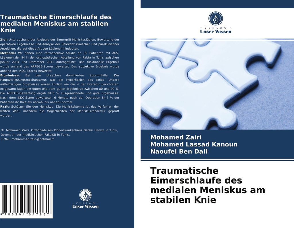 Traumatische Eimerschlaufe des medialen Meniskus am stabilen Knie
