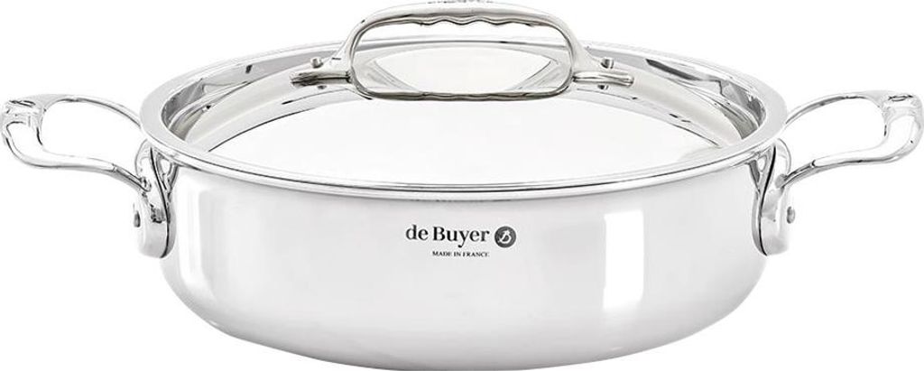 De Buyer Affinity braadpan met deksel, 28 cm Productafbeelding 