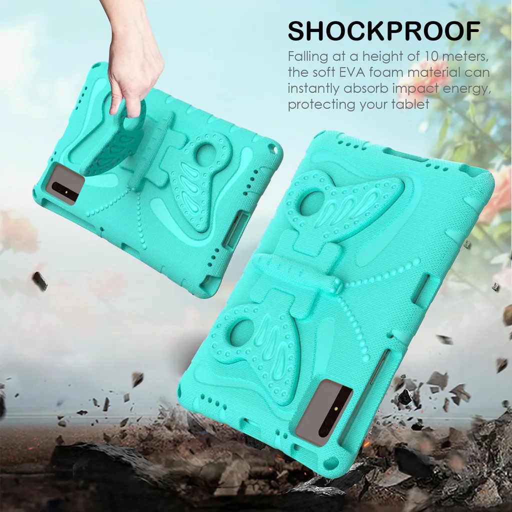 Custodia per bambini per Xiaomi Redmi Pad SE 11 pollici Rilasciato 2023, leggera custodia protettiva in EVA per bambini, antiurto, con supporto per maniglia resistente, nera