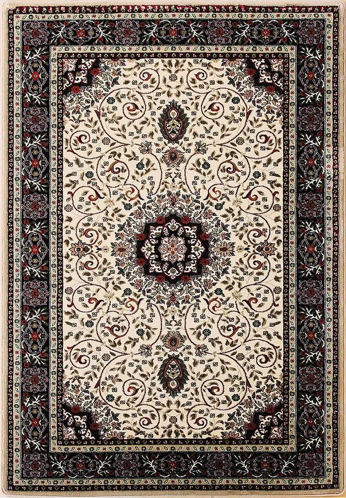 Tapis CAMBRIA 4 crème 150x230 : motifs détaillés et confort supérieur