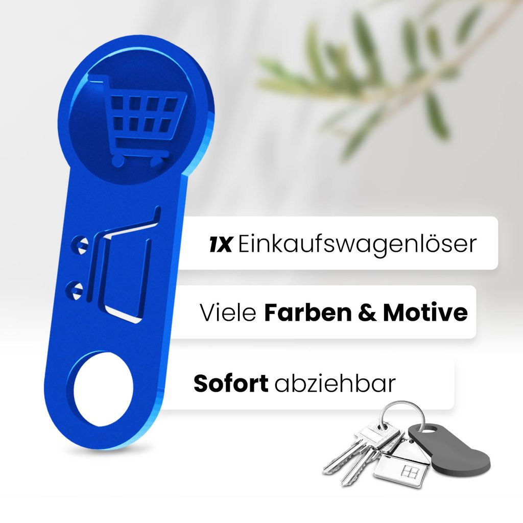 Svalor 3 Stück Einkaufswagenchip Schlüsselanhänger It Einkaufschip