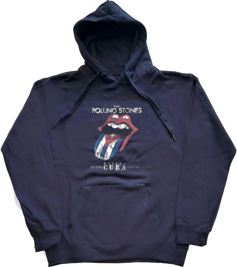 The Rolling Stones - "Havana Cuba" Kapuzenpullover für Herren/Damen Uni RO5013 (L) (Marineblau)