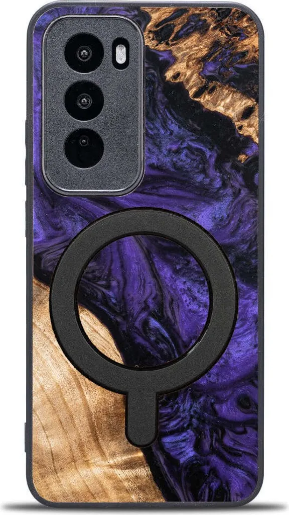 Custodia in Legno Oppo Reno 12 Pro Bewood Unique Violet MagSafe Shop