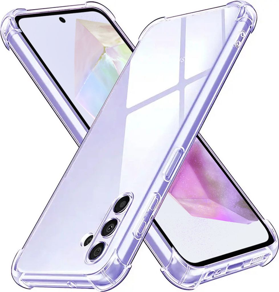 Techsuit Shockproof Back Cover Hlle fr Samsung Galaxy A35 - Transparent