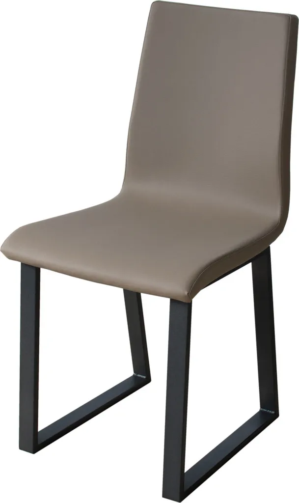 Chaise Baffy Pieds Anthracite et Coussin Gris 11 Type Tecno Design