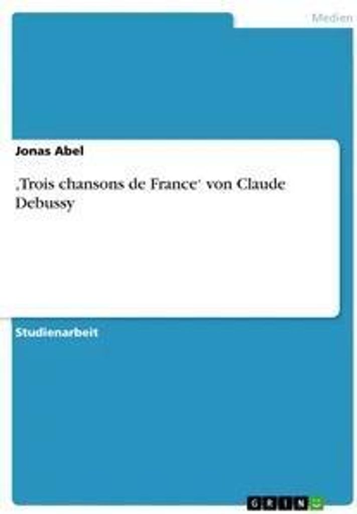 ,Trois chansons de France' von Claude Debussy